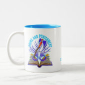 フヨドル・ドストエフスキー、引用文犯罪と処罰 ツートーンマグカップ (左)