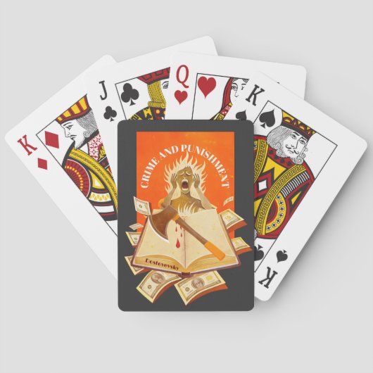 フヨドル・ドストエフスキー、犯罪と処罰 トランプ (裏面)