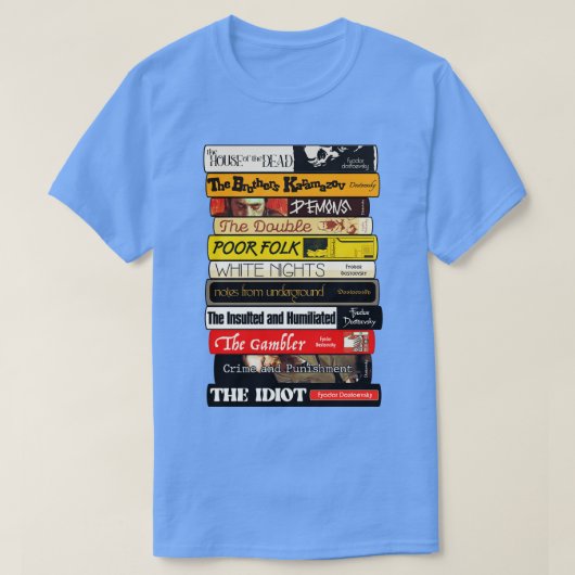 フヨードドストイエフスキー図書集 Tシャツ (デザイン正面)
