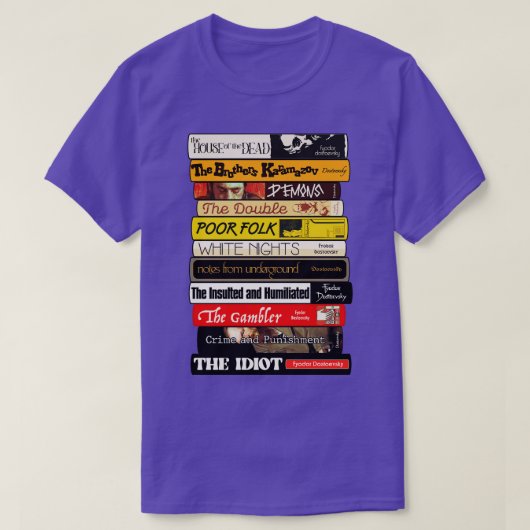 フヨードドストイエフスキー図書集 Tシャツ (デザイン正面)
