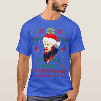 フヨードドストエフスキーおもしろいクリスマス1 Tシャツ