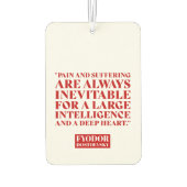 フヨードドストエフスキー引用文ロシアの作家 カーエアーフレッシュナー (裏面)