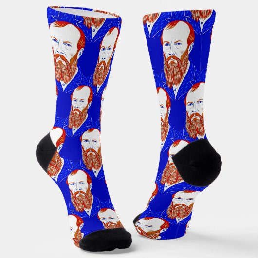 フヨードドストエフスキー – 幾何学的エレガントスタイル ソックス (傾斜あり)