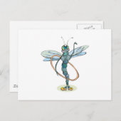 フラおもしろいフープトンボ ポストカード (正面/裏面)