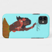 フラのダンサーのアロハSeafoamの緑 Case-Mate iPhoneケース (裏面(横))