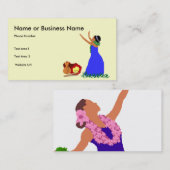 フラのダンサーの名刺 名刺 (正面/裏面)
