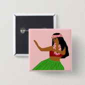 フラの動揺のダンサーボタン 缶バッジ (正面&裏面)