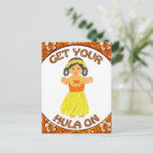 フラの招待状はがき ポストカード (スタンド正面)