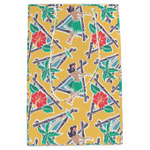 フラの蜂蜜-黄色-ギフトバッグ ミディアムペーパーバッグ (正面)