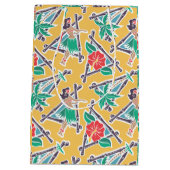 フラの蜂蜜-黄色-ギフトバッグ ミディアムペーパーバッグ (裏面)