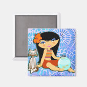 フラは純粋に冷静である マグネット (正面/裏面)