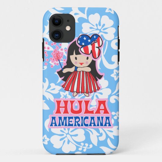 フラアメリカーナフラガールパトリオティックiPhone 5ケース Case-Mate iPhoneケース (裏面)