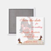 フラアロハトロピカル結婚ズ マグネット (正面/裏面)