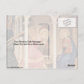 フラアンジェリコによる受胎告知 ポストカード (裏面)