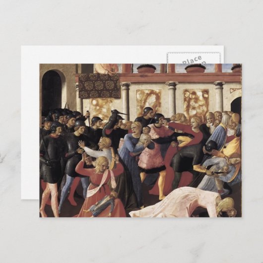 フラアンジェリコ無邪人の大虐殺 ポストカード (正面/裏面)