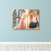 フラアンジェリコ – 受胎告知 キャンバスプリント (インサイチュ (ウッドフロア))