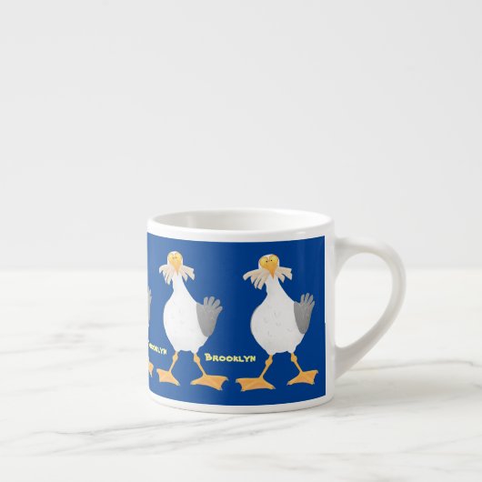 フライおもしろいトのフランスのカモメ エスプレッソカップ (右)