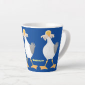 フライおもしろいトのフランスのカモメ カフェラテマグ (右アングル)