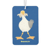 フライおもしろいトのフランスのカモメ カーエアーフレッシュナー (裏面)