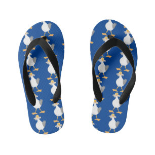 フライおもしろいトのフランスのカモメ キッズビーチサンダル