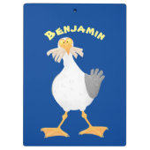 フライおもしろいトのフランスのカモメ クリップボード (裏面)