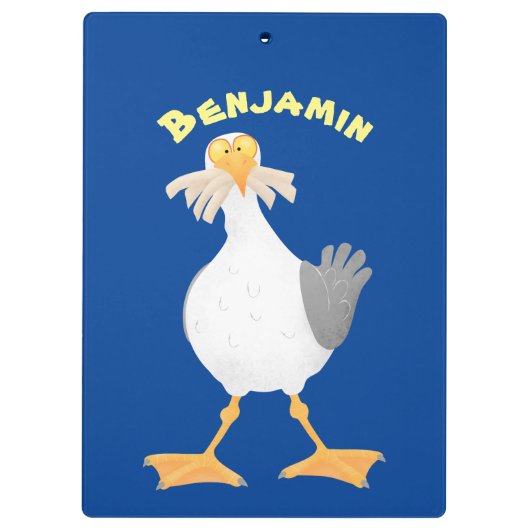 フライおもしろいトのフランスのカモメ クリップボード (裏面)