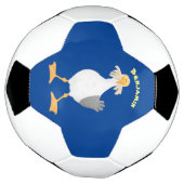 フライおもしろいトのフランスのカモメ サッカーボール (回転)