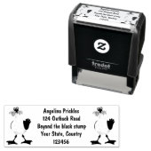 フライおもしろいトのフランスのカモメ セルフインキングスタンプ (インサイチュ)