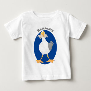 フライおもしろいトのフランスのカモメ ベビーTシャツ