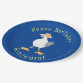 フライおもしろいトのフランスのカモメ ペーパープレート (アングル)