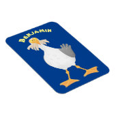 フライおもしろいトのフランスのカモメ マグネット (右側)