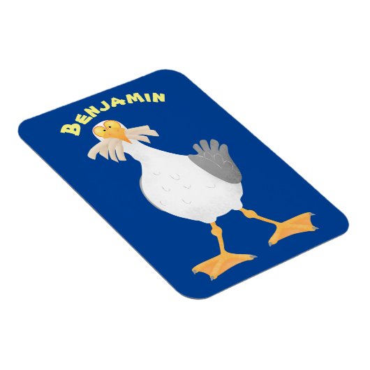 フライおもしろいトのフランスのカモメ マグネット (右側)