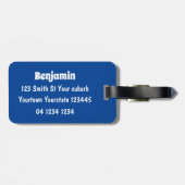 フライおもしろいトのフランスのカモメ ラゲッジタグ (裏面横)