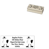 フライおもしろいトのフランスのカモメ ラバースタンプ (押印)