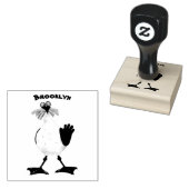 フライおもしろいトのフランスのカモメ ラバースタンプ (押印)