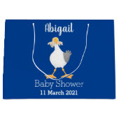 フライおもしろいトのフランスのカモメ ラージペーパーバッグ (正面)