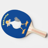 フライおもしろいトのフランスのカモメ 卓球ラケット (横)