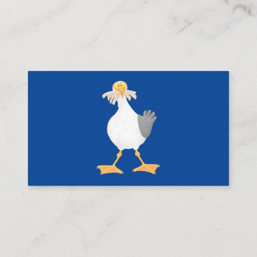 フライおもしろいトのフランスのカモメ 名刺 (裏面)