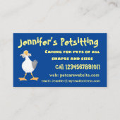 フライおもしろいトのフランスのカモメ 名刺 (正面)