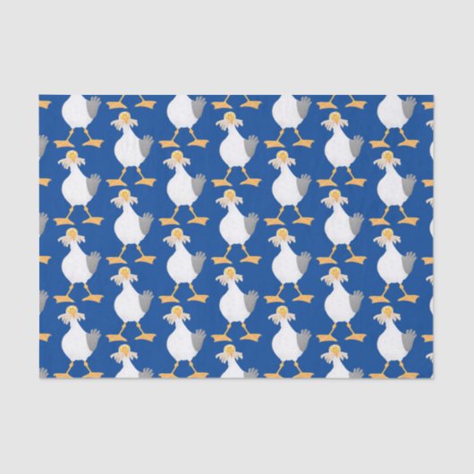 フライおもしろいトのフランスのカモメ 薄葉紙 (正面)