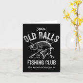 フライおもしろい釣り誕生日男性への50誕生日 カード (黄色い花)