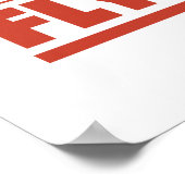 フライおもしろい釣り ポスター (角)