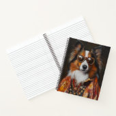 フライすごいシェットランドシェプドッグ | シェットランド・ シープドッグ ノートブック (内部)