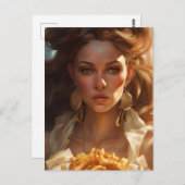 フライで女神 ポストカード (正面/裏面)