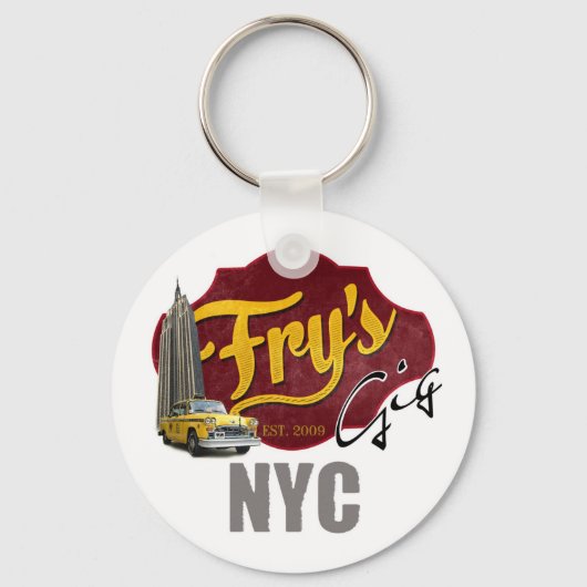 フライのギグNYCキーチェーン キーホルダー (正面)