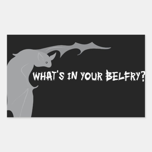 フライは何だ？ 長方形シール (正面)