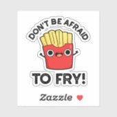 フライを揚げるのを恐れおもしろいなフランスのいさま シール (シート)