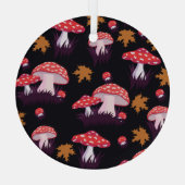 フライアアリン、カエデ葉ルプリント ガラスオーナメント (裏面)