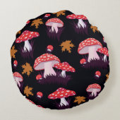 フライアアリン、カエデ葉ルプリント ラウンドクッション (裏面)