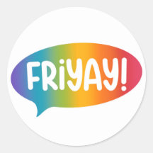 フライアイフライデーウィークエンドレインボーモダンシンプル